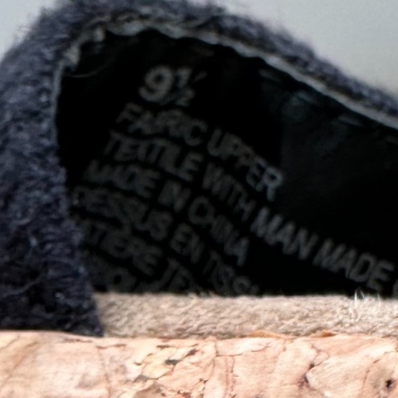 Merona Elastic Strappy Wedge Heel Sandals Black Size 9.5 - Picture 7 of 10